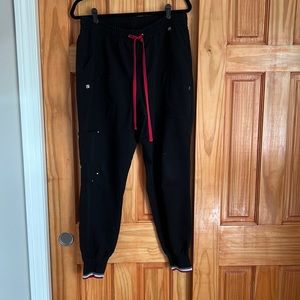 Mediclo black jogger scrubs. Tencel Catalina joggers